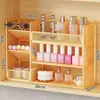 Caja de Almacenamiento para Gabinete de Espejo, Estante de Almacenamiento por Capas para Cosméticos en Gabinete de Baño, Estante de Almacenamiento con Compartimentos Organizador para Lavabo