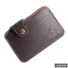 Pequena Carteira Redonda de Couro de Vaca Camada Superior Camada Superior de Couro de Vaca Bolsa para Cartões Bolsa para Cartões Comércio Exterior Amazon Dólar Simples e Prática