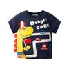 2026 Nueva Camiseta de Verano 3D de Dinosaurio para Niños de Manga Corta Algodón Puro Superior Ropa Infantil Venta al por Mayor Dropshipping