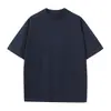 Camiseta pesada de algodão 230g atacado masculina manga curta primavera e verão branco puro solta meia manga roupas algodão penteado