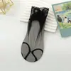 Calcetines finos de encaje de verano para mujer, calcetines de algodón en la planta, transpirables, absorbentes de sudor, calcetines invisibles, de malla, hasta la mitad de la pantorrilla, versátiles, calcetines para mujer de celebridad de internet