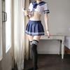 Lingerie Sexy Feminina Sexy Passion Estudante terno jk Uniforme Tentação Sem Saia Plissada Tentação