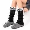 Calcetines Altos con Lazo para Mujer Estilo Japonés Calcetines Coquetos Calcetines Estilo Ballet Maillard Calcetines Cálidos de Otoño Invierno Calcetines Apilables
