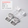 Hebilla de Acero en Forma de Corazón Correas Invisibles para el Hombro, Correas de Sujetador Ajustables Transparentes Mate, Correas Invisibles Transparentes Sin Costuras