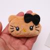 Acessórios de Pelúcia de Algodão com Cabeça de Animal de Desenho Animado Patozinho Fofo Gato Boneca Broche DIY Boneca Acessórios de Decoração