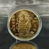 Medalha comemorativa de ouro e prata do Deus da Riqueza da Sorte moeda comemorativa de tesouro da sorte do Deus da Riqueza moeda de bênção Guangjin fonte de riqueza venderá presente de seguro