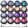 Pó PET de alto brilho, lantejoulas ultrafinas de 3 mm, cor mágica, pó de glitter quadrangular, gradiente para unhas, pó a laser X4-416