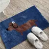Nueva alfombrilla de baño absorbente para cachorros estilo coreano, alfombrilla antideslizante para uso doméstico, alfombra de felpa, lavable a máquina