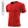 Ropa de Entrenamiento Deportivo de Verano Más Vendida de Secado Rápido de Manga Corta Ropa de Fitness para Hombre Camisetas Deportivas para Correr al Aire Libre Venta al por Mayor Personalización