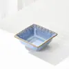 Juego de Platos para Condimentos Estilo Japonés Cambiado al Horno para Uso Doméstico Cerámica Plato Pequeño Plato para Salsa de Soja Vinagre Plato para Salsa de Dip para Hot Pot Plato para Snacks Venta al Por Mayor