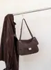 Bolso de mujer de piel genuina 2026 nuevo modelo, bolso de hombro de gamuza esmerilada para mujer, bolso tote vintage elegante de gran capacidad, bolso cruzado