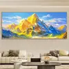 Rizhao Golden Mountain Porcelana de Cristal Pintura Decorativa Sala de Estar Parede de Fundo de Sofá Suporte de Montanha Pintura Pendurada Hotel Pousada Projeto Único Atacado
