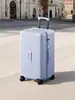 Maleta de PC de apertura frontal, maleta de mano de 20 pulgadas con ruedas universales silenciosas, estuche de viaje para hombres, mujeres y estudiantes con cerradura de contraseña