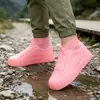 Cubrezapatos Impermeables de Látex Engrosado, Cubrezapatos con Suela Resistente al Desgaste, Cubrezapatos Anti-Arena e Impermeables para Lluvia, Cubrezapatos de Agua para Exteriores para Viajes y Días Lluviosos