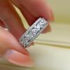 Cao Shi anillo ancho apilado personalizado para el dedo índice flor hoja ojo de caballo oliva anillo moda anillo retro para mujeres