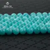 Cuentas redondas de piedra Tianhe natural de Sudáfrica, mina original, cadena larga, cuentas sueltas brillantes semiacabadas, pulseras, collares, joyería al por mayor