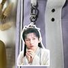 Chengyi acrílico fondo blanco llavero de doble cara colgante para mochila soporte imagen periférica TikTok mismo estilo