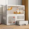 Gaiola para Gatos com Espaço Livre, Banheiro para Gatos Doméstico, Casa para Gatos Integrada, Abrigo para Gatos, Novo Ninho para Gatos, Armário para Gatos, Vila para Gatos Interna