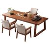 Mesa de Té y Combinación de Sillas para el Hogar Pata de Madera Maciza Mesa de Té de Placa Grande Mesa de Café Moderna Simple Mesa de Té China Nueva Mesa de Té
