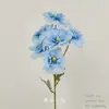 Flores Artificiais Azuis para Casamento Flores Falsas de Teto Decoração de Casamento Parede de Flores Arranjo de Flores de Chão para Casamento Materiais para Arranjo de Flores de Seda