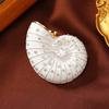 Broche de caracol vintage, estilo antiguo, con forma de caracol, con diamantes de imitación, accesorios de ropa de alta calidad.