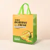 Bolsas no tejidas hechas a medida para cadenas de fruterías, bolsas de regalo navideñas con capacidad de carga de 20 kg, bolsas hechas a medida para obsequios
