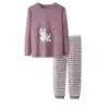Conjunto de ropa interior infantil de algodón con dibujos animados, talla mediana-grande, para otoño, pantalones de otoño, conjunto de ropa interior para bebé, pijama para bebé para el pelo