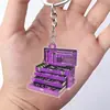 Llavero Acrílico Coche-Temática Llavero Caja de Herramientas 2D Mochila Plano Festivo Amazon Fiesta