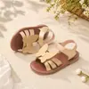 Sandalias de Velcro para Niñas Pequeñas, Transpirables y Ligeras, Ropa para Exteriores, Multicolor, Mariposa 3D, Estilo Retro Pastoral
