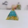 Adornos de Pirámide Grava de Cristal de Chakra Manualidades Decoración de Escritorio de Oficina Adornos Estación Independiente Venta Caliente Transfronteriza