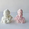 Molde de Vela Busto Diosa de la Justicia Greco-Romana Transfronterizo ins Dama Ciega Adorno de Vela de Aromaterapia Abrasivos
