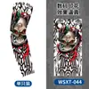 Manguitos de protección solar para tatuajes, manguitos transpirables para ciclismo al aire libre, diseño de tatuaje floral en el brazo, manguitos sin costuras, disponibles en stock