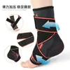 Correas de Compresión Deportivas de Nylon para Fitness Baloncesto Bádminton Tobillera Elástica Transpirable Protector Fijo de Tobillo