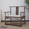 Nueva Silla Redonda de Madera Maciza Estilo Chino Silla de Té para Sala de Té Zen Silla de Gran Tutor de Madera de Fresno Silla Circular Sencilla Casual Silla de Estudio Sillón