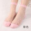 Calcetines de mujer de primavera y verano nuevos calcetines finos de tubo de seda de cristal de moda para mujer calcetines frescos transparentes medias de cristal de amor