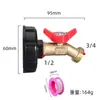 Conector de Accesorios para Tonelada Transfronterizo Ibc Tonelada Grifo de Latón 1/2 pulgada Conector de Grifo Chupón 3/4 Grifo de Aleación