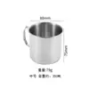 Acero inoxidable 304 taza de agua plegable taza de café taza de camping al aire libre picnic taza con bolsa de cordón traje portátil