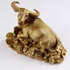 Adorno de Vaca de Cobre Puro Vaca del Zodiaco Vaca Acostada Búfalo de Agua Sala de Estar Hogar Feng Shui Decoración Casa Adosada Toro de Bolsa de Valores Adorno