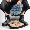 Zapatillas Birkenstock modelo nuevo 2026, zapatos casuales para deportes al aire libre y uso diario, zapatos slip-on de mezclilla lavada y desgastada