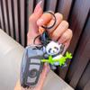 Llavero de panda de bambú, exquisito colgante de panda de bambú, mochila colgante para coche, llavero de regalo al por mayor