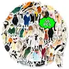 56 Nuevas Pegatinas de Dibujos Animados de Animales de Moda Transfronterizas en Ropa, Pegatinas Personalizadas de Motocicleta para Cuaderno, Sin Repetir