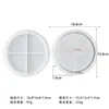 Posavasos epoxi transfronterizo molde de silicona DIY geométrico resina yeso hormigón cemento molde de bandeja de escritorio