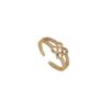 Anillo de Verano de Diseño Nicho de Lujo Ligero Mismo Estilo que Celebridad Popular de Internet Simple, Exquisito y Versátil Fabricante Mayorista