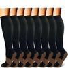 Youlijian 8 pares de calcetines de compresión deportivos para traje multiestilo fabricantes de calcetines de compresión al por mayor disponibles para hombres y mujeres calcetines de compresión