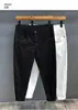 Verano Nuevo Elásticos de Moda Marca Jeans Blancos para Hombre Corte Delgado Skinny Estilo Coreano Modernos Pantalones de Tobillo de Gama Alta para Hombre