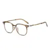 Nuevas Gafas Poligonales Texturizadas Ultraligeras de Moda 51 Estilo Japonés y Coreano para Mujer Look Adelgazante Personalizado Gafas Planas Y6611 Mayoreo