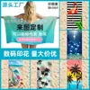 Toallas de Playa de Venta Caliente Transfronterizas, Suaves Estilo Ins Personalizadas, Amigables con la Piel, Absorbentes, de Secado Rápido, Impresas Digitalmente, Toallas de Baño para Playa al por Mayor