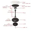 Mesa de Pizarra para Negociación y Recepción, Mesa Redonda Pequeña con Cuatro Sillas, Área de Sala de Hotel, Mesa y Sillas para Salón de Belleza, Mesa de Comedor de Pizarra