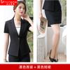 Atuendo de Negocios Nuevo de Verano Traje para Mujer Traje para Mujer Traje de Manga Corta Ropa Formal Uniforme de Entrevista para Mujer Monos para Mujer