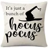 Funda de Almohada Halloween Calabaza Divertida Transfronteriza Amazon Estampado de Lino Funda Decorativa para Cojín de Sofá del Hogar